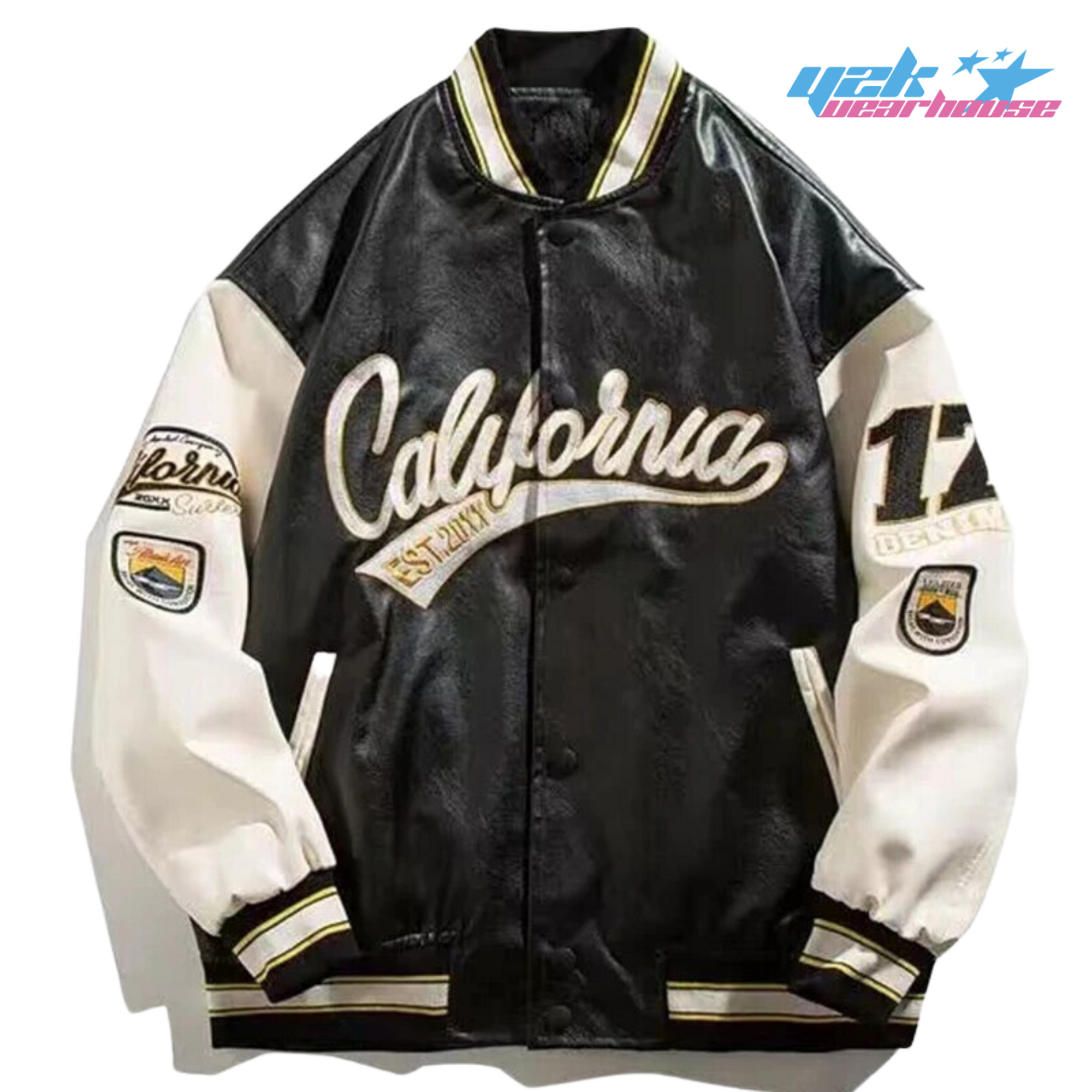 Schwarze Jacke California Y2K