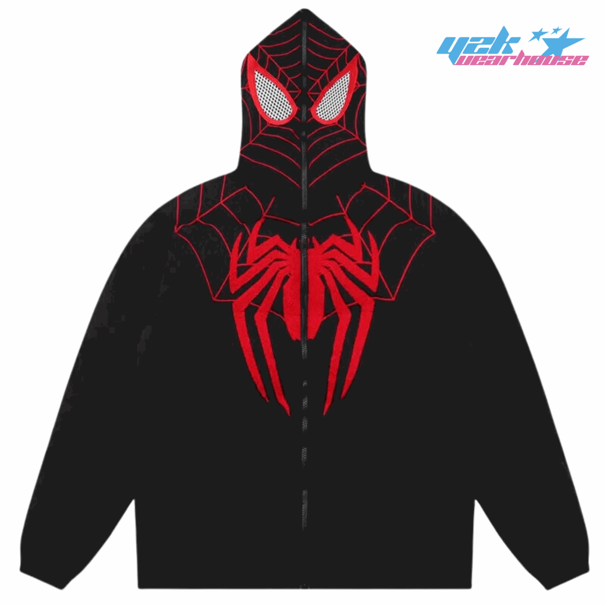 Spiderman Y2K Daunenjacke mit durchgehendem Reißverschluss