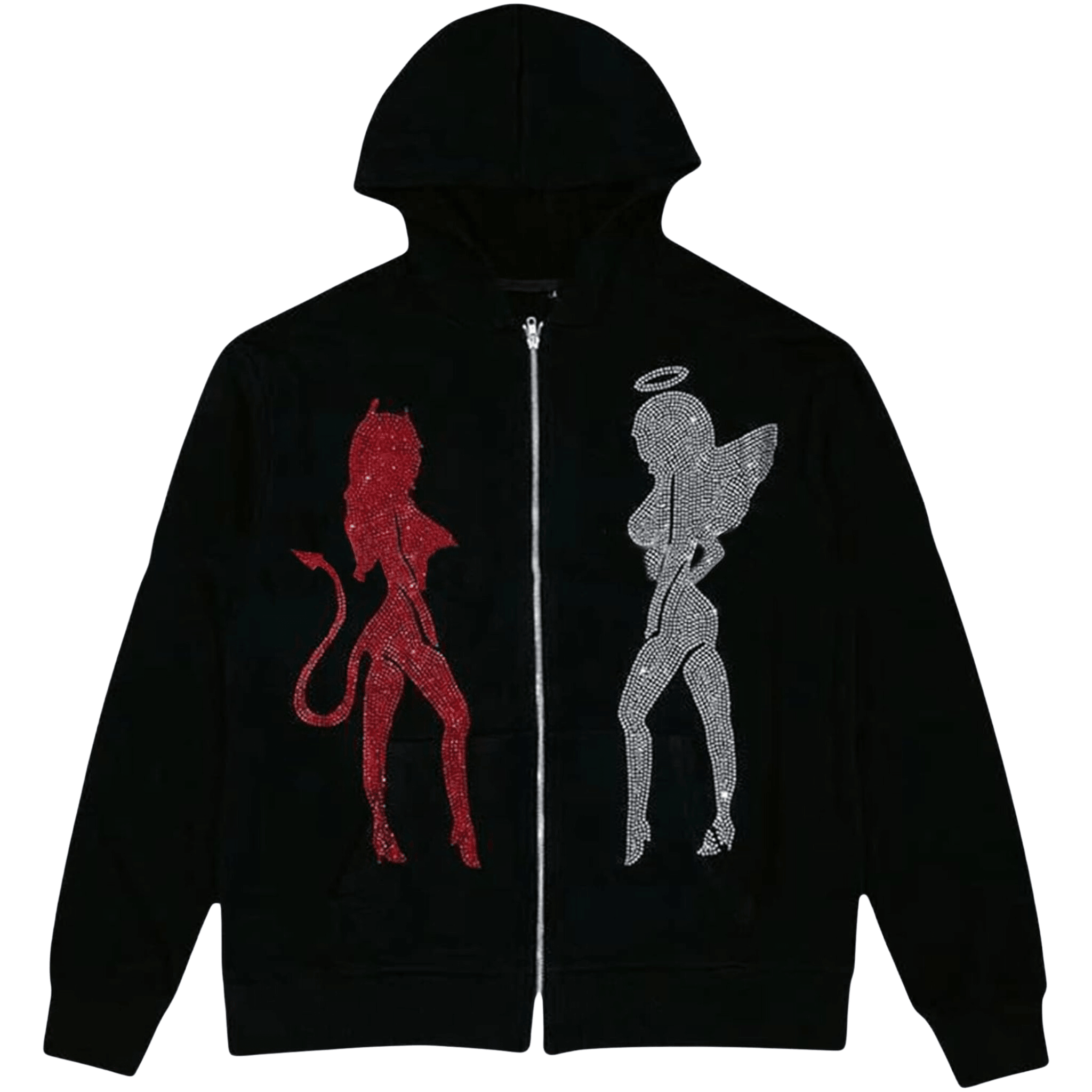 Full Zip Angel and Demon Y2K