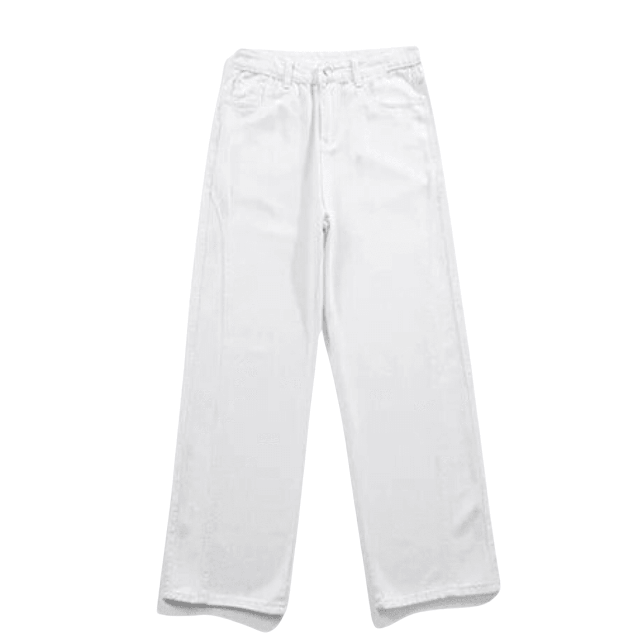 Pantalones rectos blancos