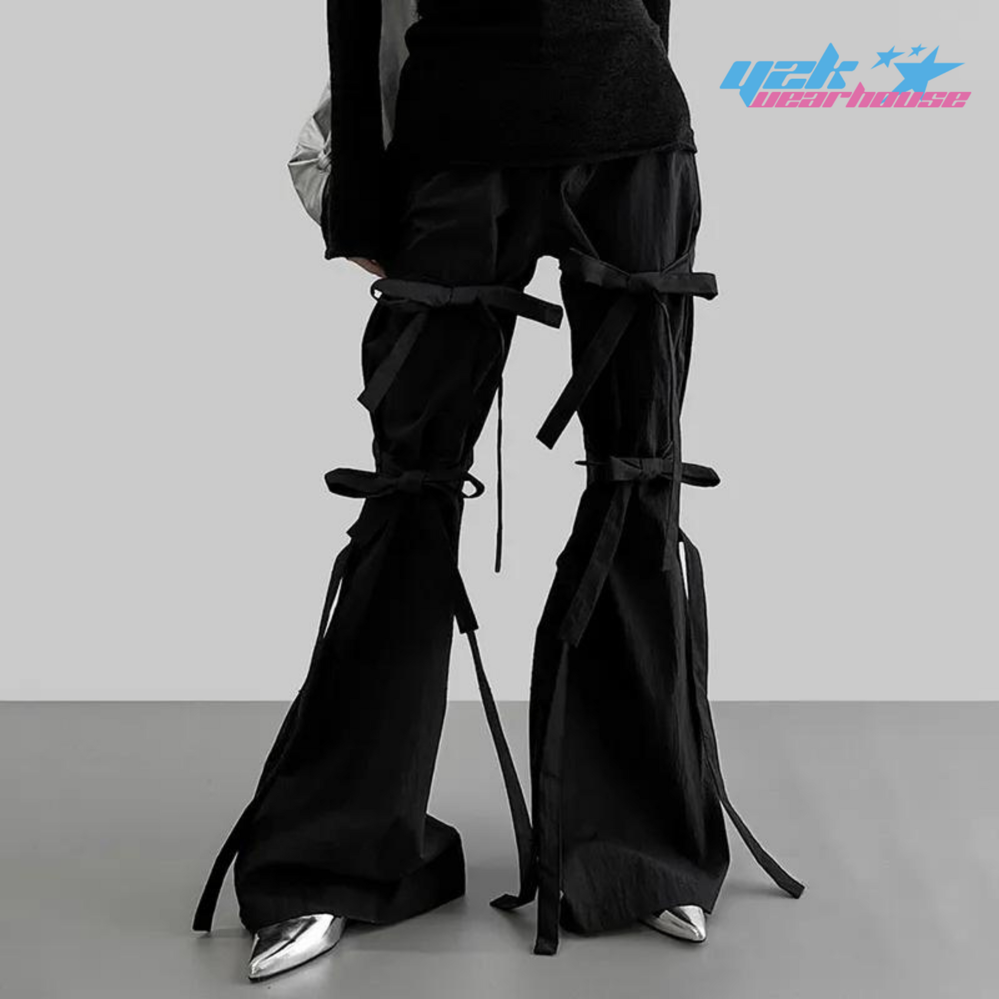 Pantalones góticos Y2K para mujer