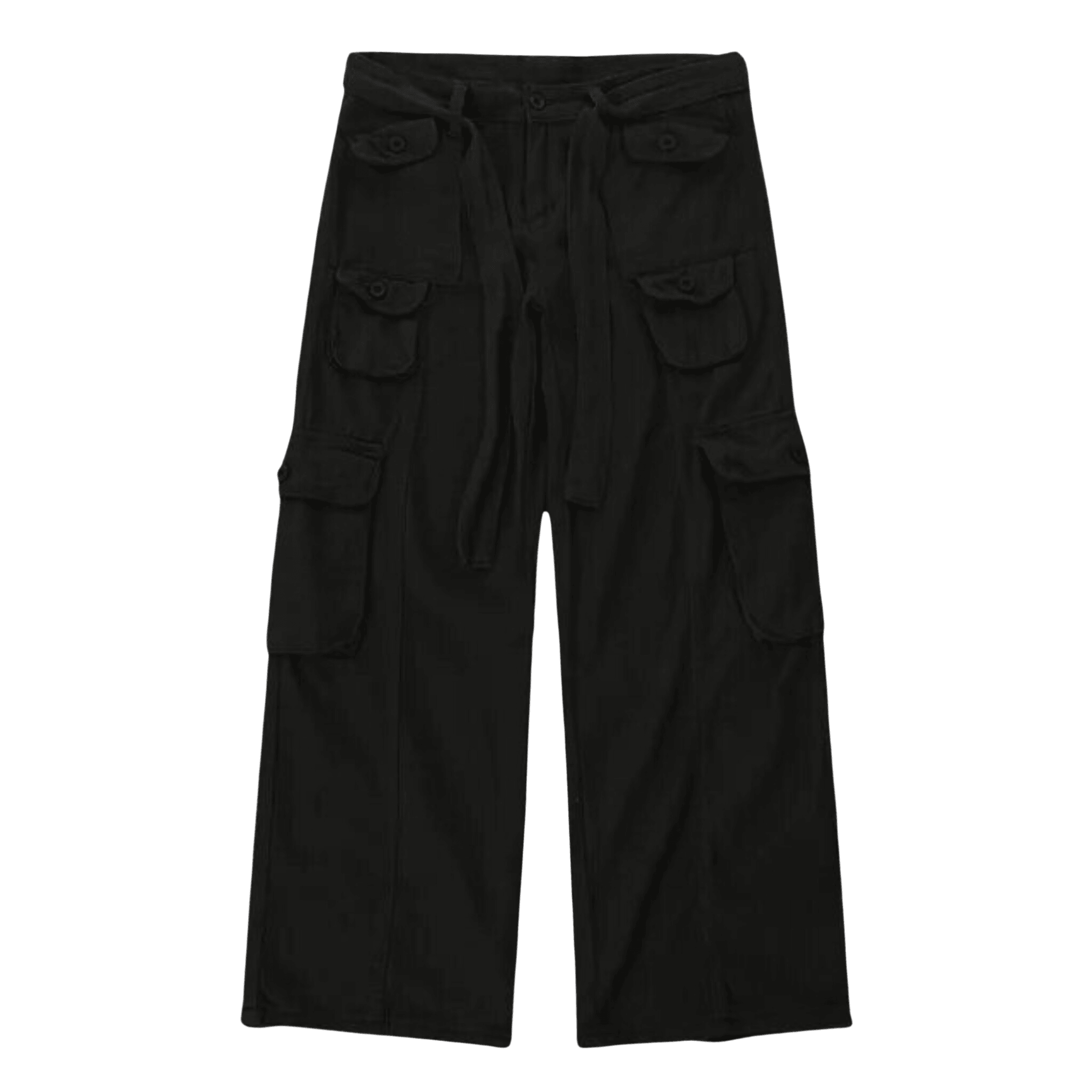 Schwarze Retro-Y2K-Hose