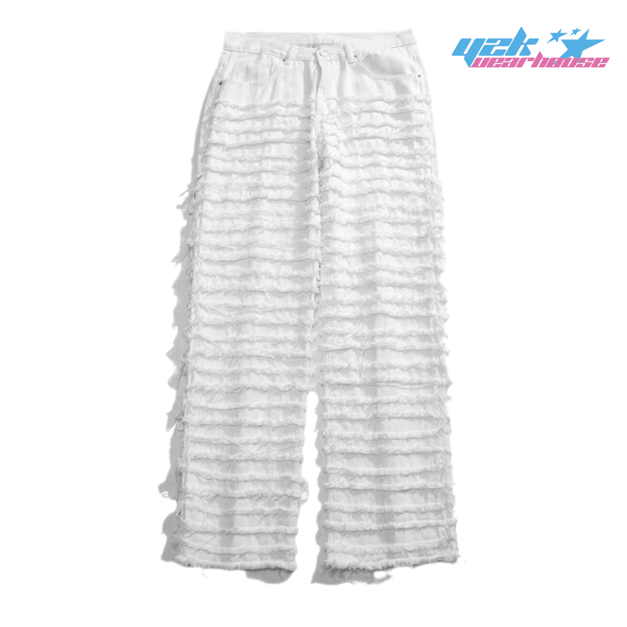 Y2K Frayed Stripe Pants