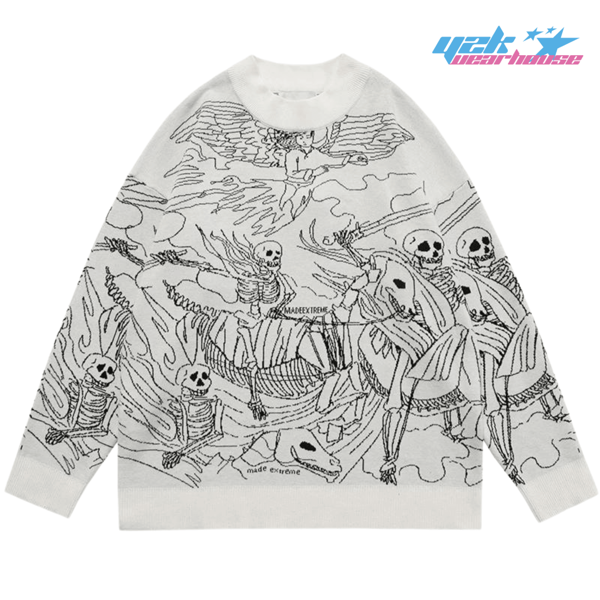 Maglione con teschio Graffiti