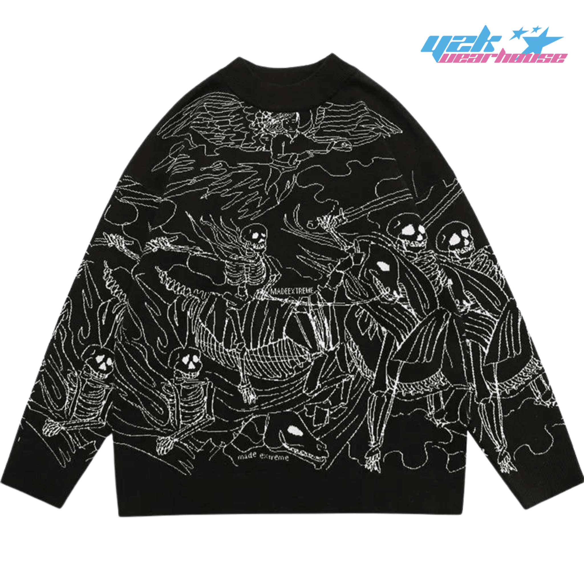 Maglione con teschio Graffiti