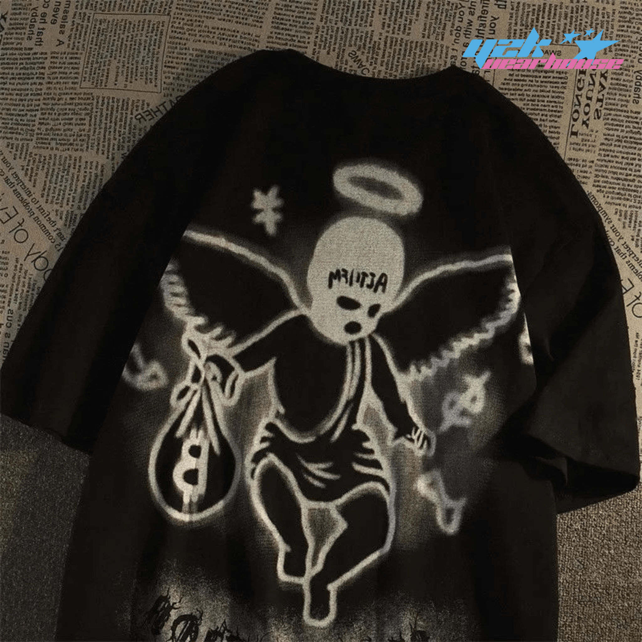 Camiseta ángel con capucha