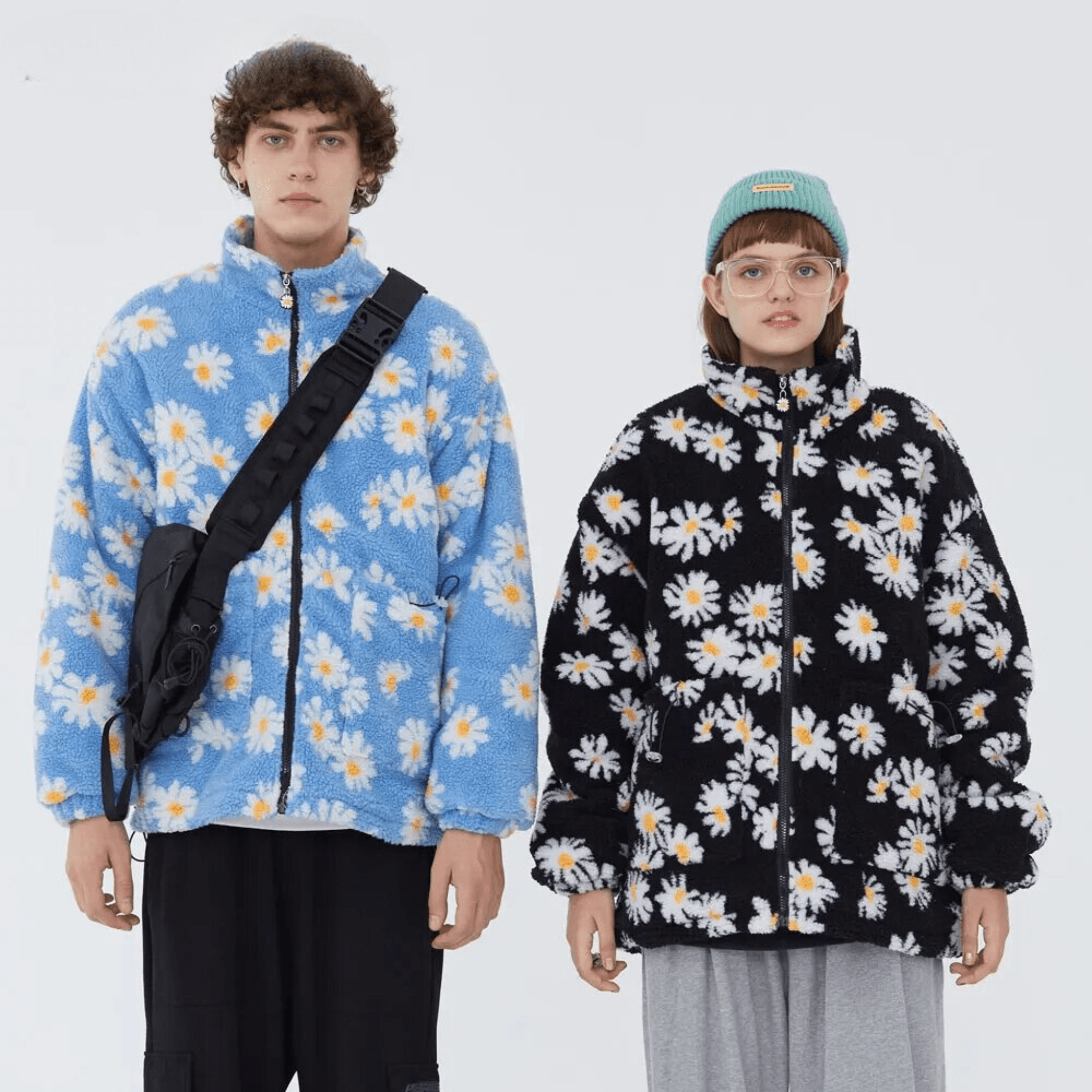 Y2K Flower Fleece Jacket