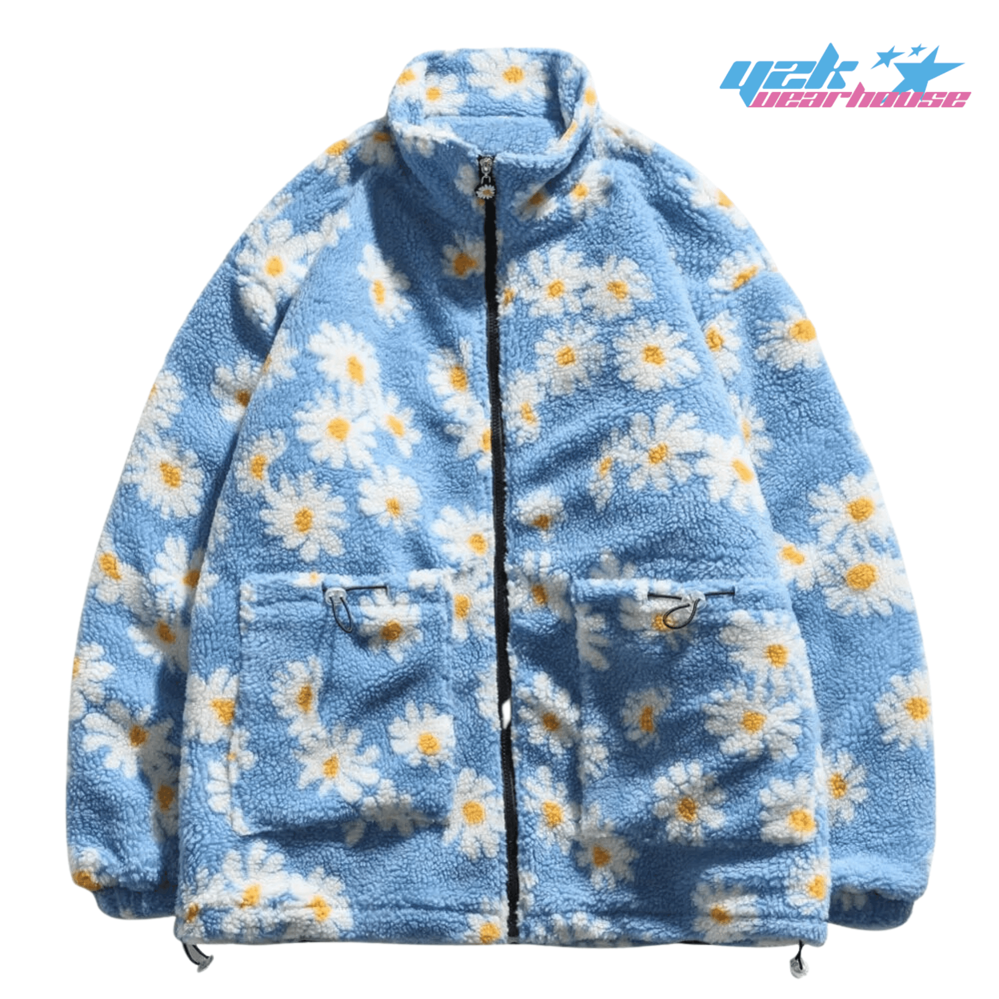 Y2K Flower Fleece Jacket