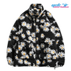 Jaqueta de lã flor Y2K