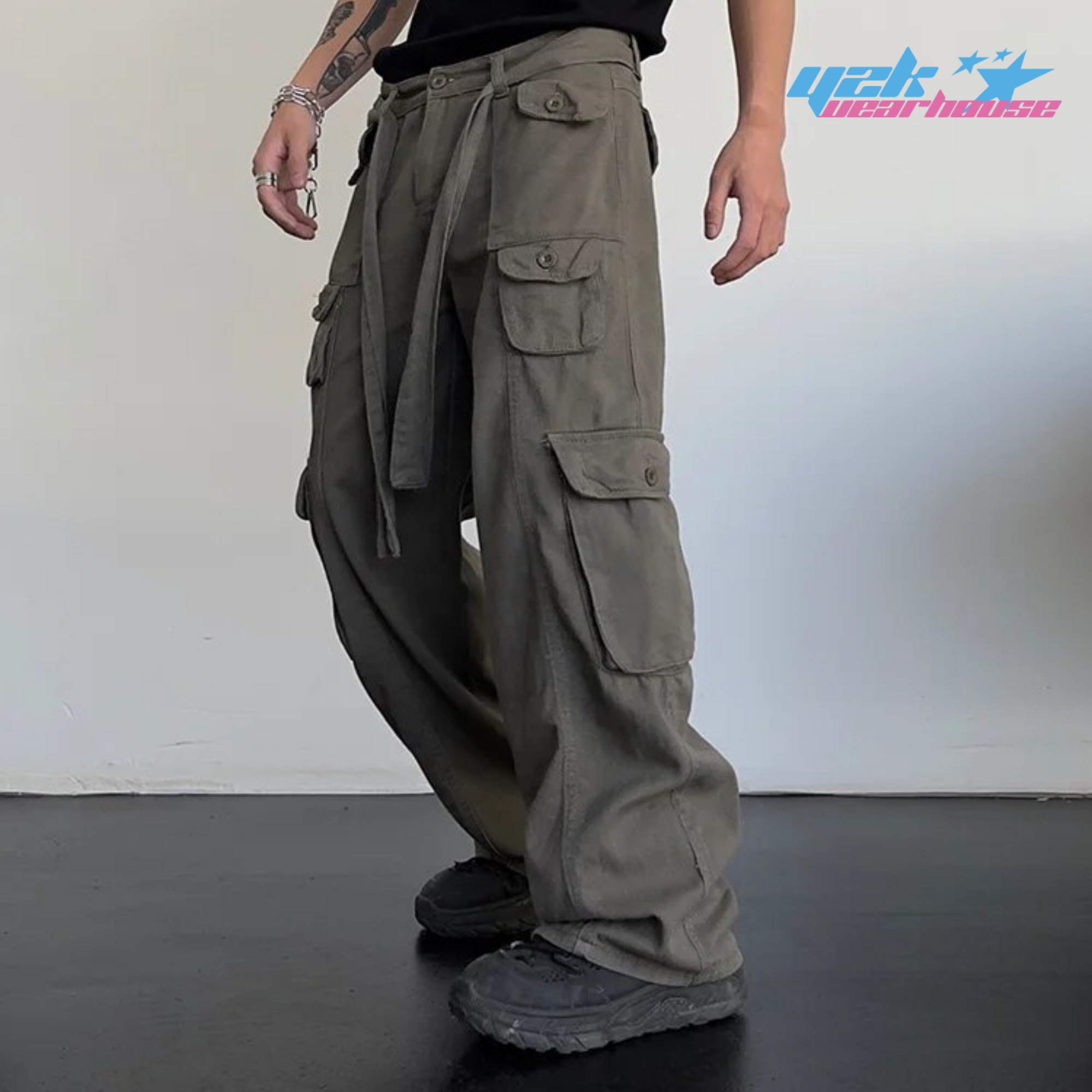 Retro Khaki Y2K Pants